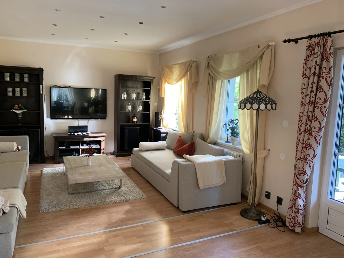 Living room with terrace exit