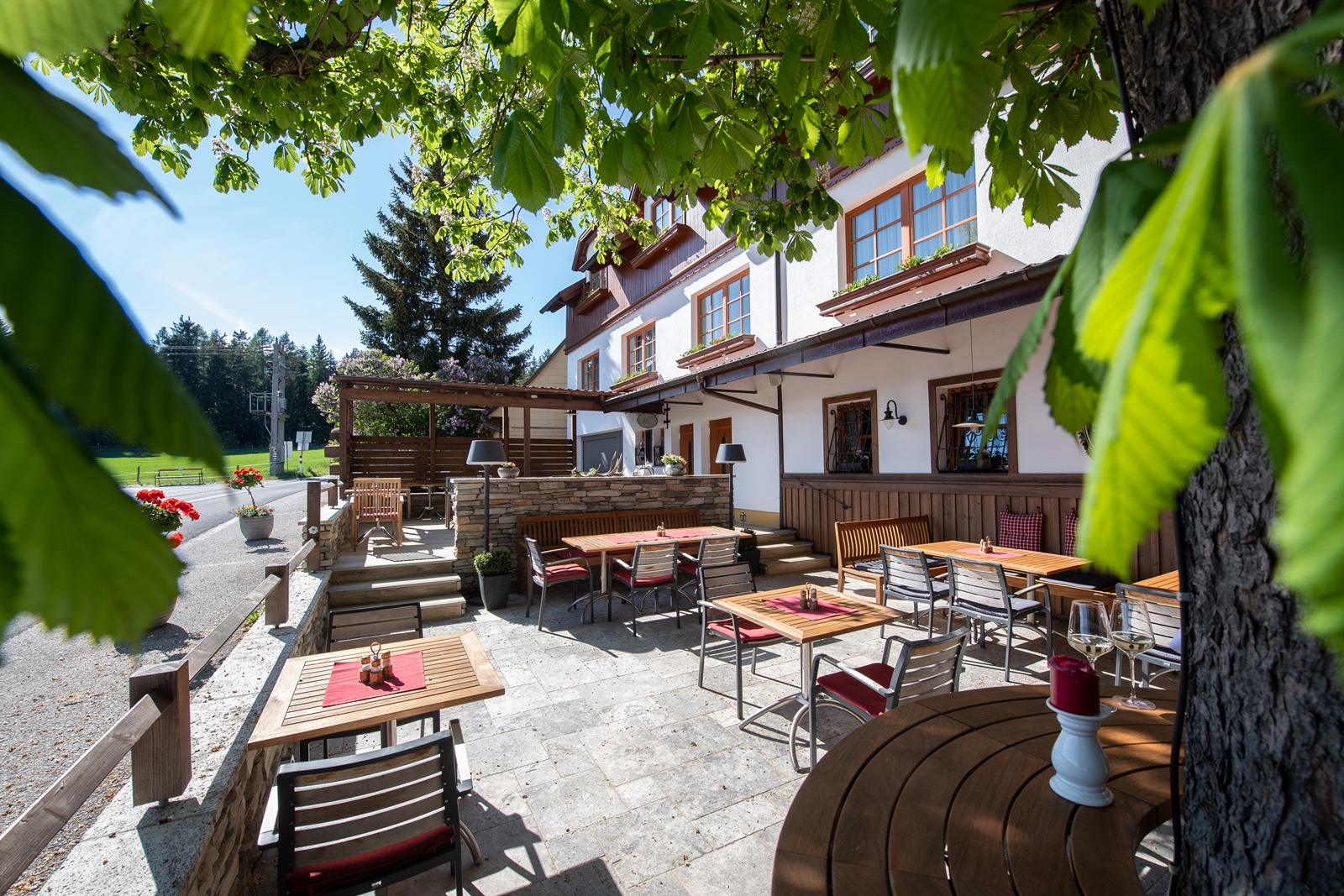 Einladender Gastgarten