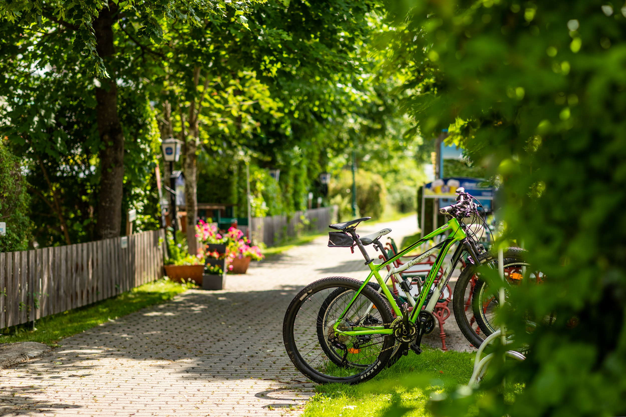 Bike parking lot at Gasthof St. Wolfgang